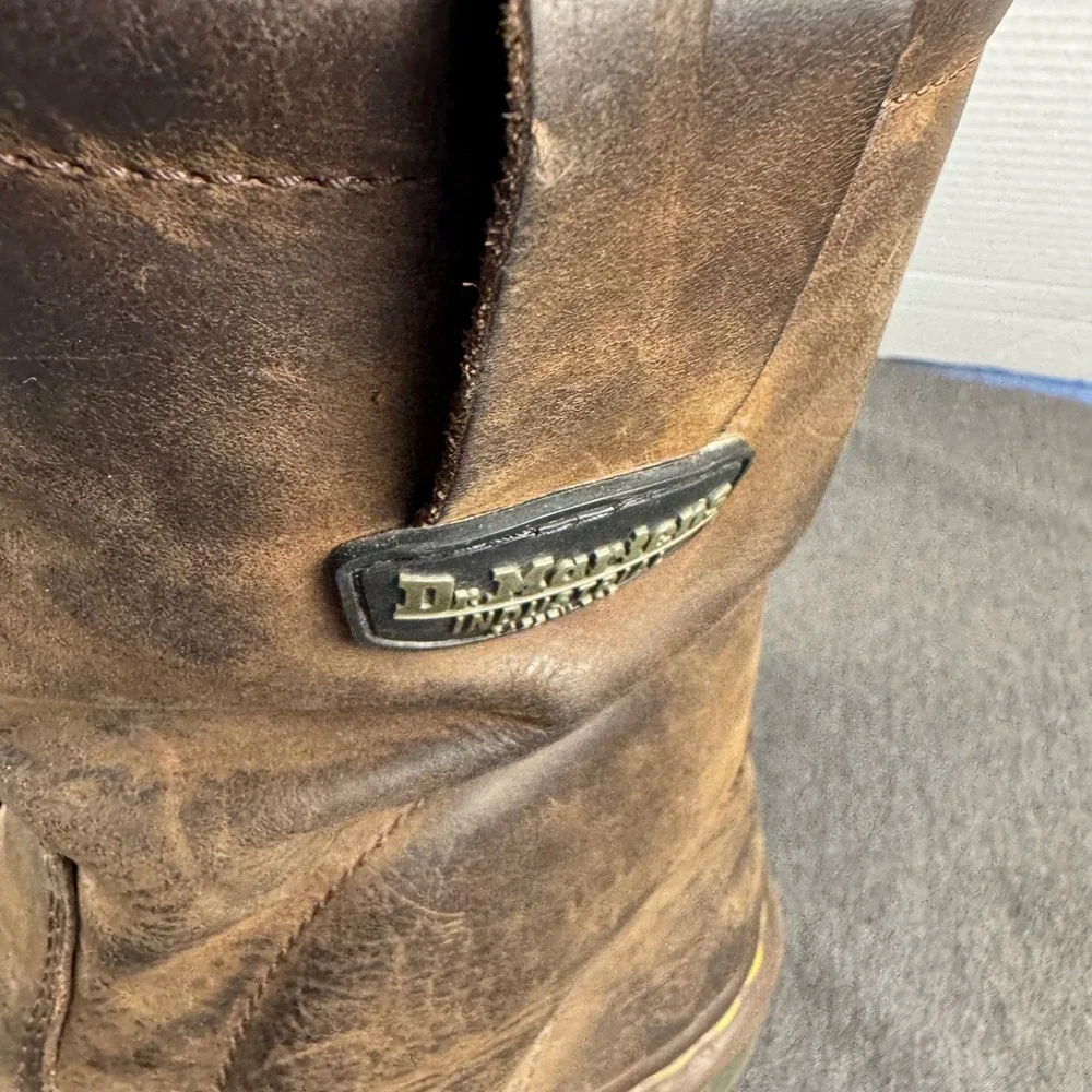 Dr. Martens Industrial Mens Steel Toe Brown Leather Work Boots 80/SAF/W Size 9